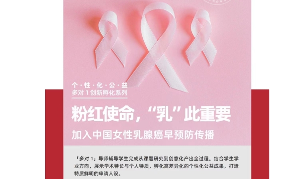 粉紅使命，“乳”此重要，中國女性乳腺癌早預防傳播項目等你參加！