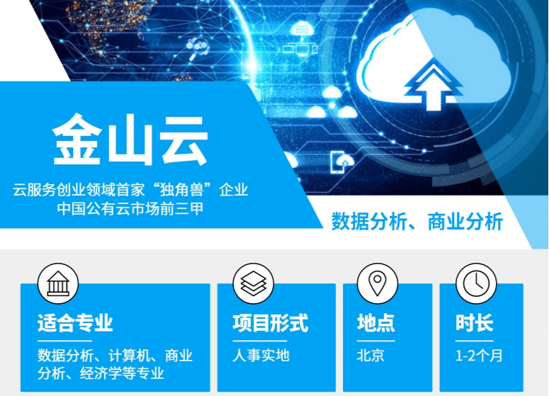 金山云高端人事實地項目招聘開啟，云服務(wù)獨角獸等您來戰(zhàn)！