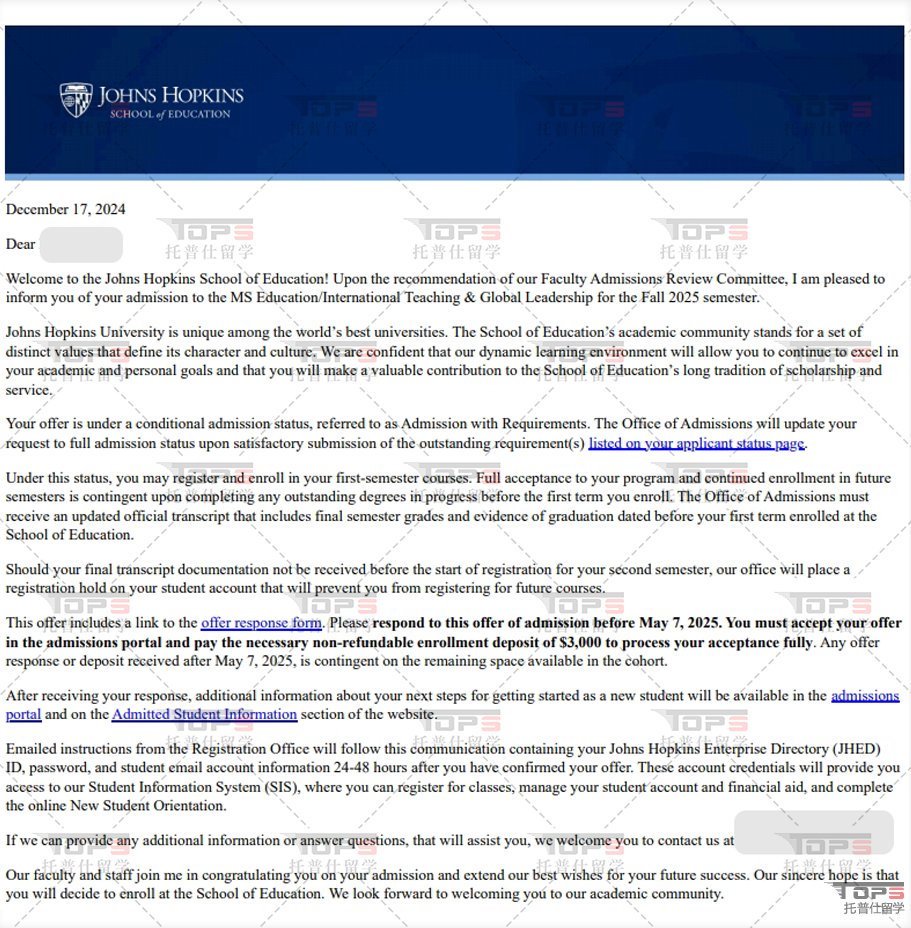 約翰霍普金斯大學(xué)