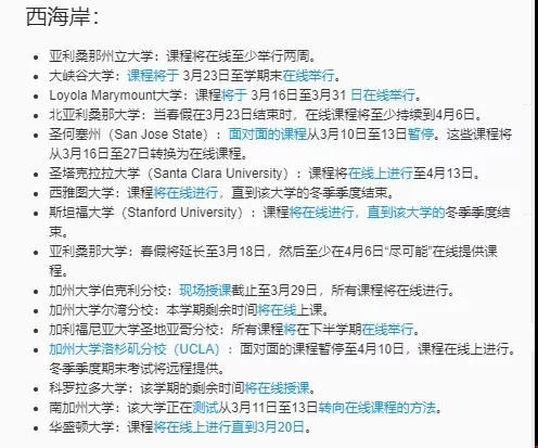 美國受疫情影響的大學(xué)名單.jpg
