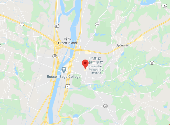美國倫斯勒理工大學的位置