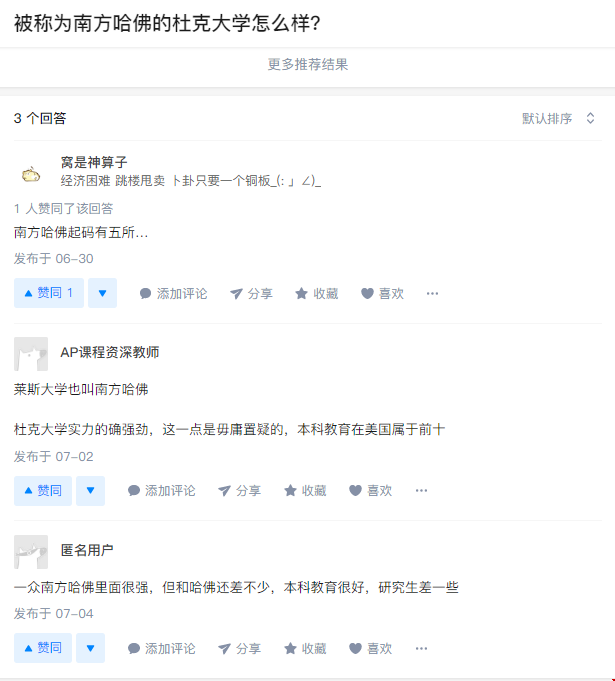 杜克大學國內口碑怎么樣