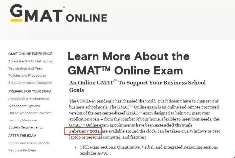 GMAT online考試再次延長時間至明年