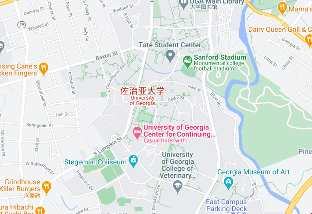 佐治亞大學(xué)地理位置