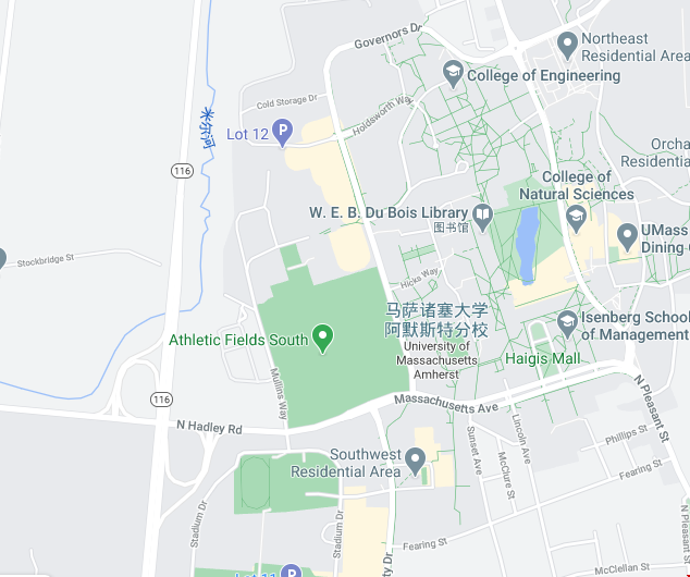 馬薩諸塞大學(xué)安姆斯特分校地理位置