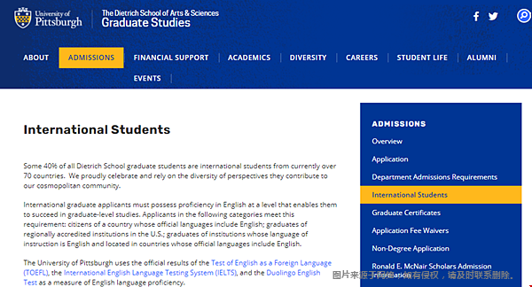 匹茲堡大學迪特里希文理學院語言要求.png