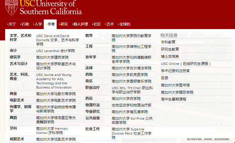 南加州大學(xué)開設(shè)哪些碩士項目.png