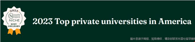 Niche 2023全美最佳私立大學(xué)排名.png