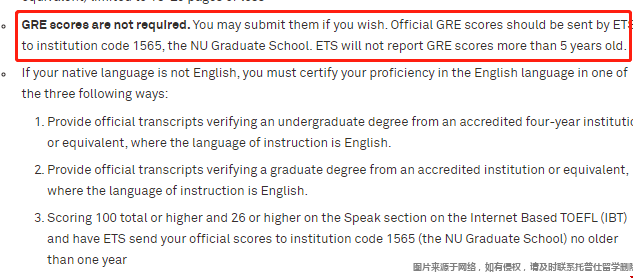 美國西北大學傳播學院gre要求.png