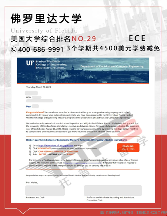 佛羅里達(dá)大學(xué)ECE碩士錄取案例png