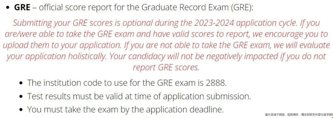 賓夕法尼亞大學GRE考試要求