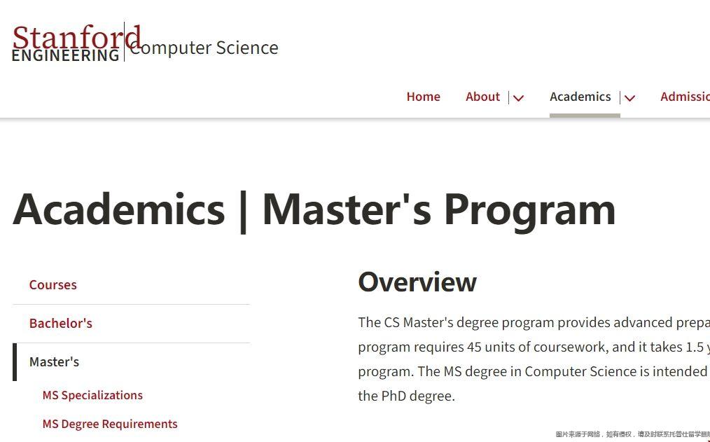 斯坦福大學MSCS項目